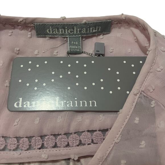 Daniel Rainn (PXS) Jarra Flutter Sleeve Tassel Knit Top Stitch Fix Sheer Detail - Picture 7 of 11